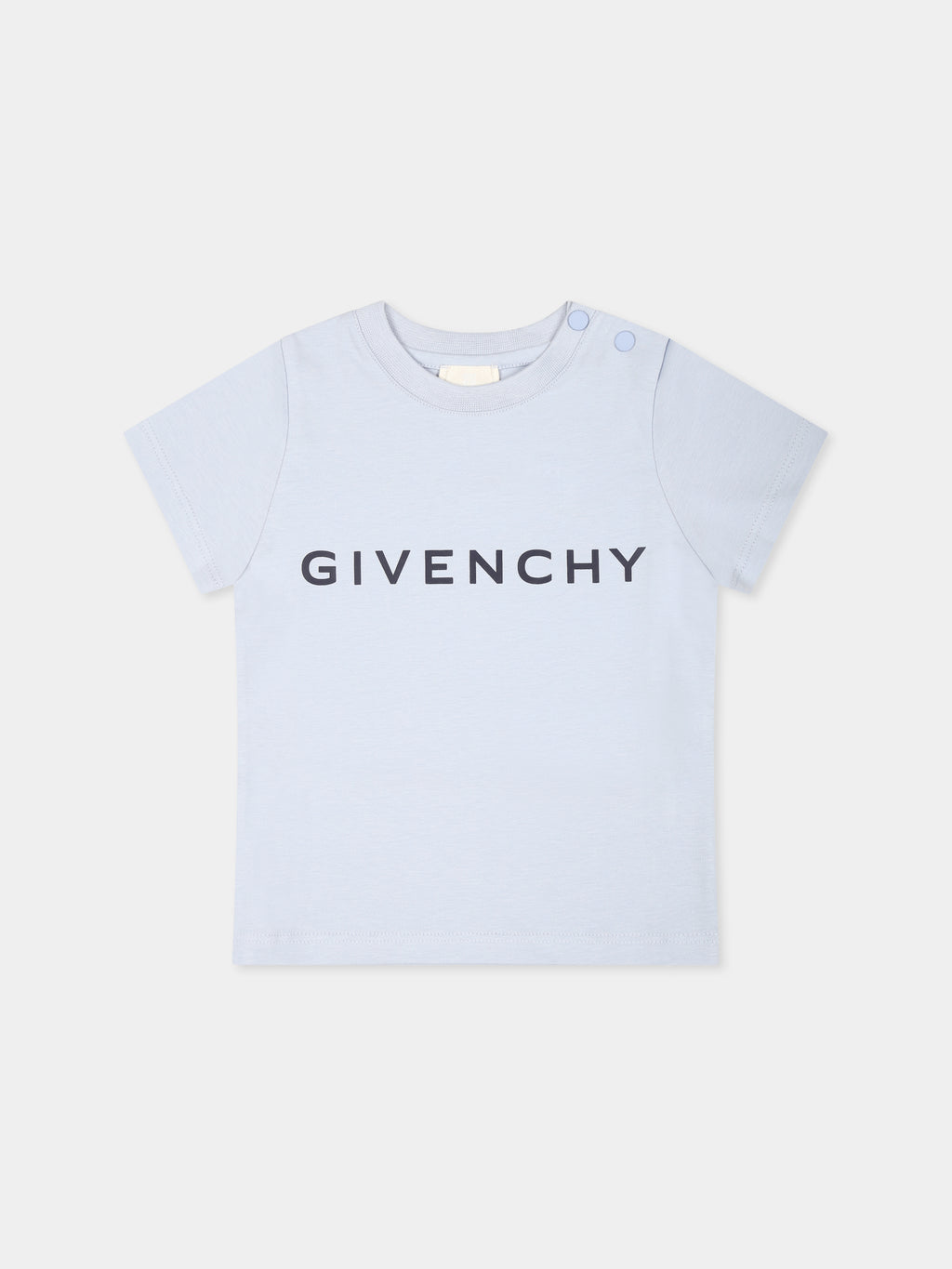 Light blue t-shirt for baby boy with logo