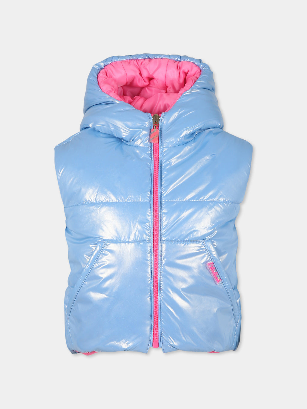 Light blue gilet pour fille