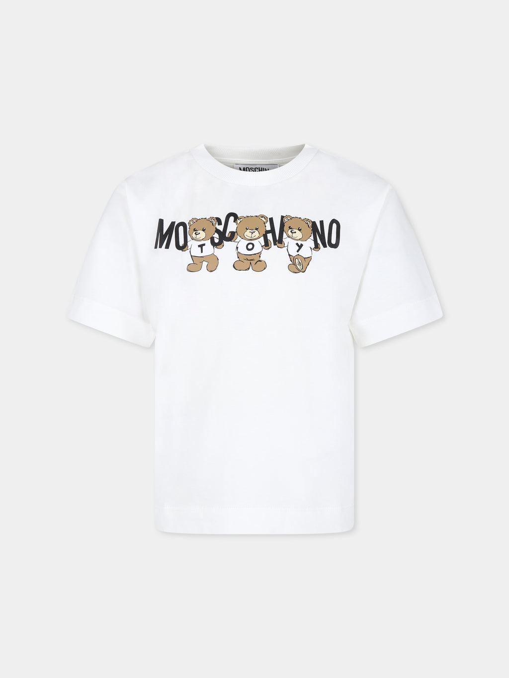 T-shirt ivoire pour enfants avec trois Teddy Bears