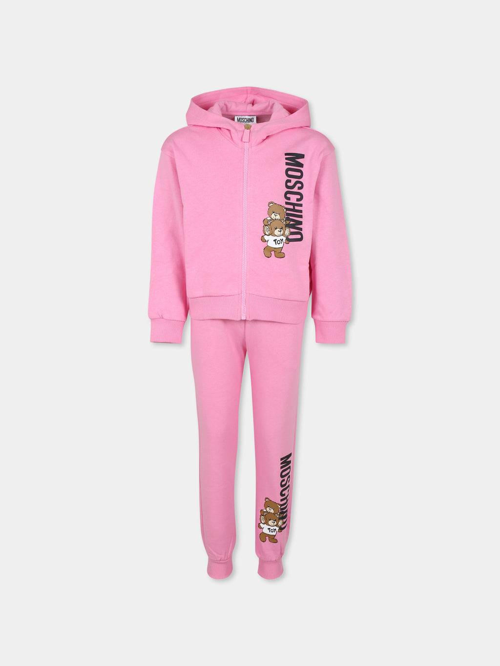 Completo rosa per bambina con Teddy Bear