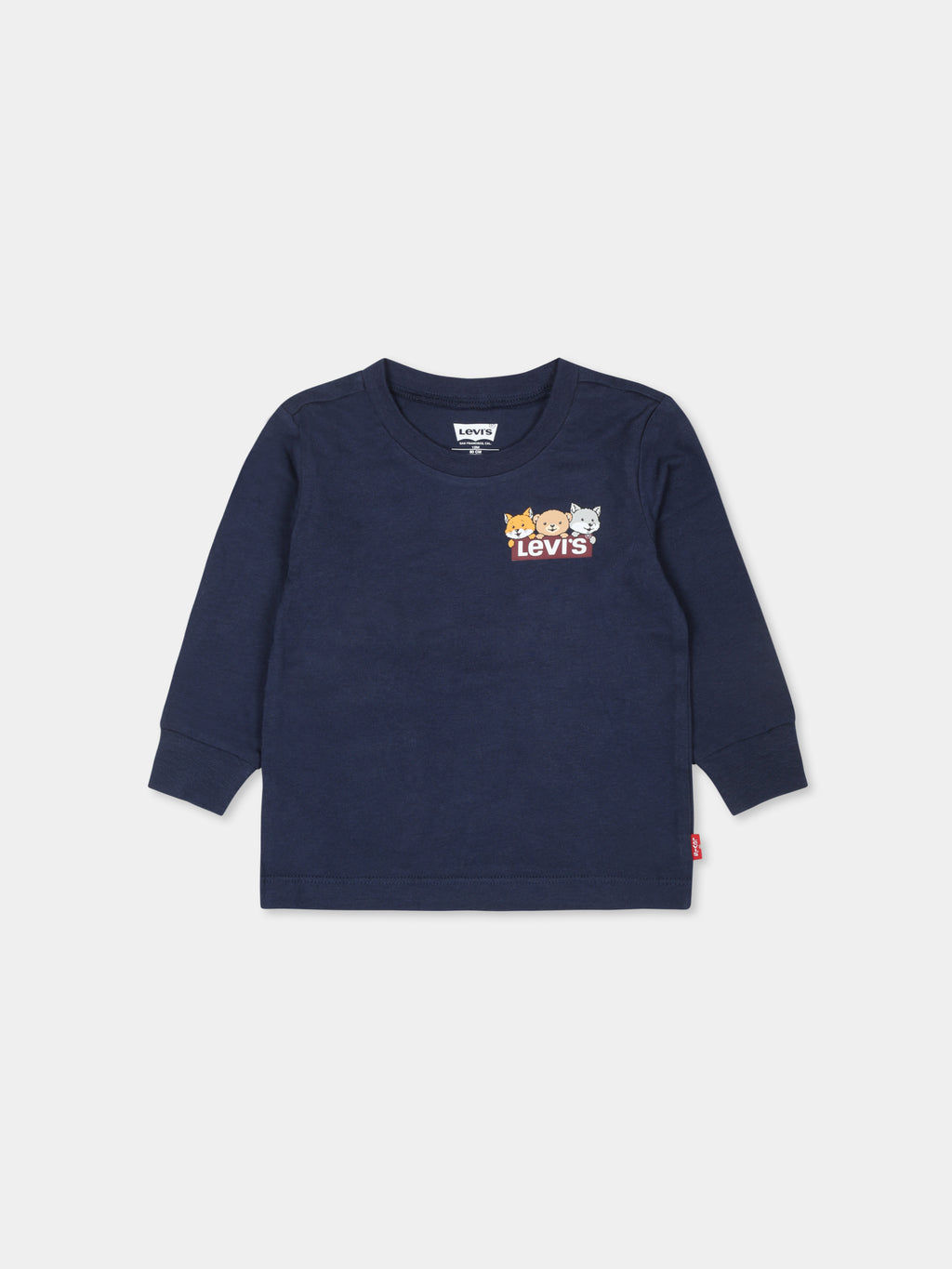 T-shirt bleu pour bébé garçon avec logo