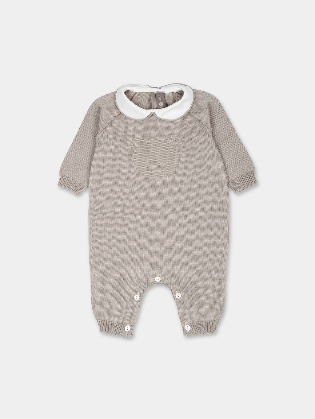 Beige babygrow for babykids with bear