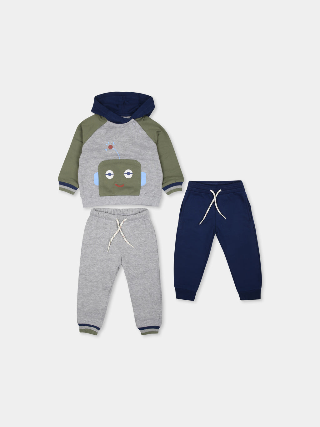 Multicolor suit for baby boy with robot