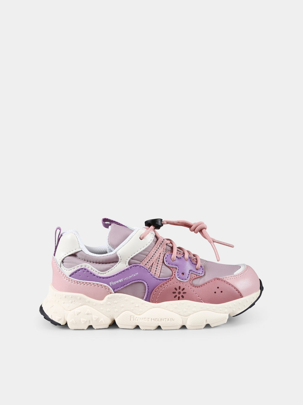 Sneakers Yamano rosa per bambina con logo