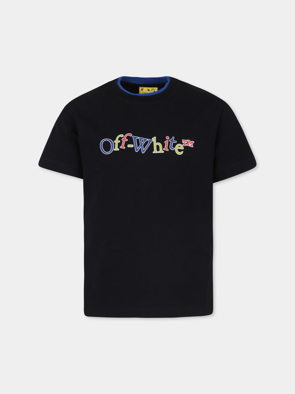 Black t-shirt for boy with logo