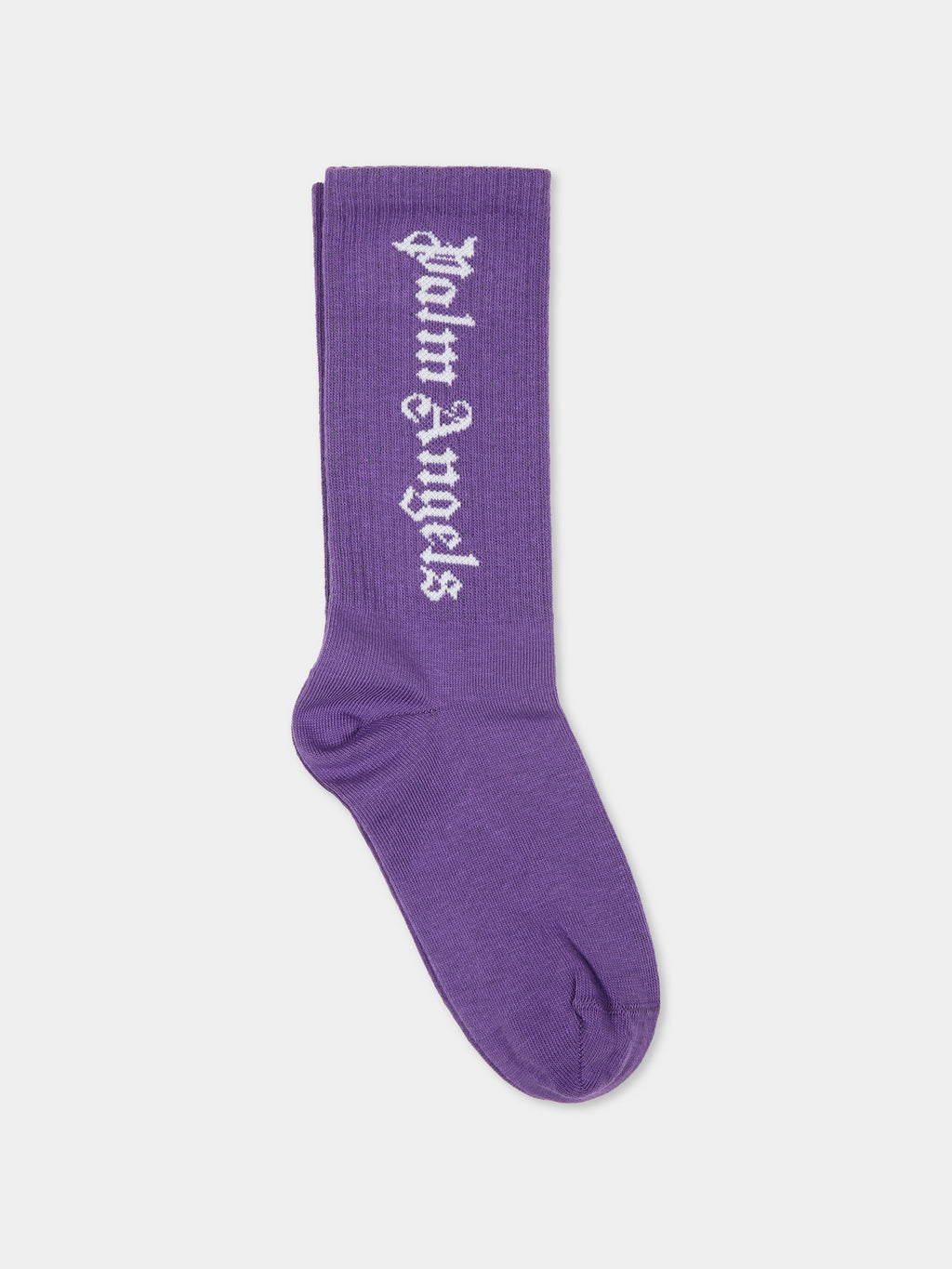 Purple socks for girl with logo