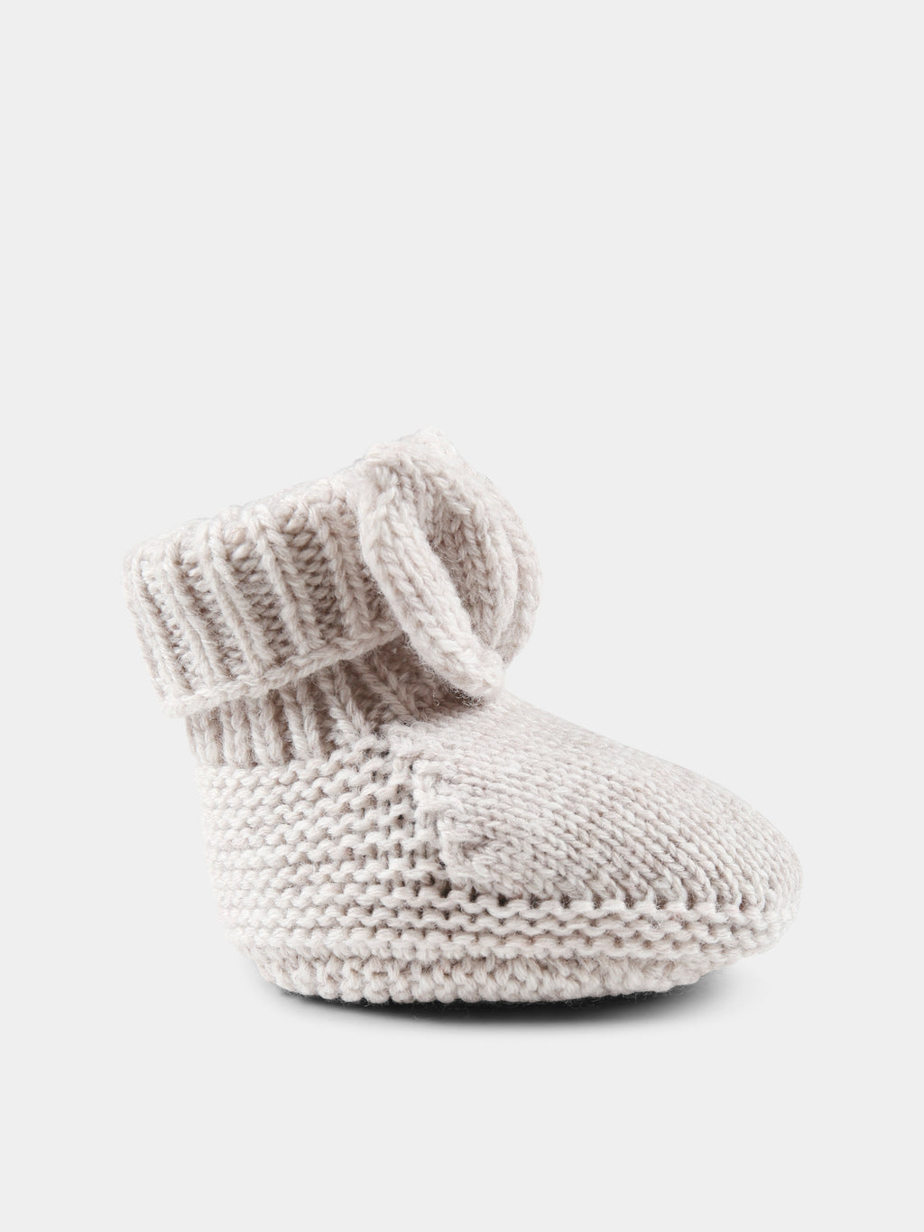 Beige slippers for babykids with logo