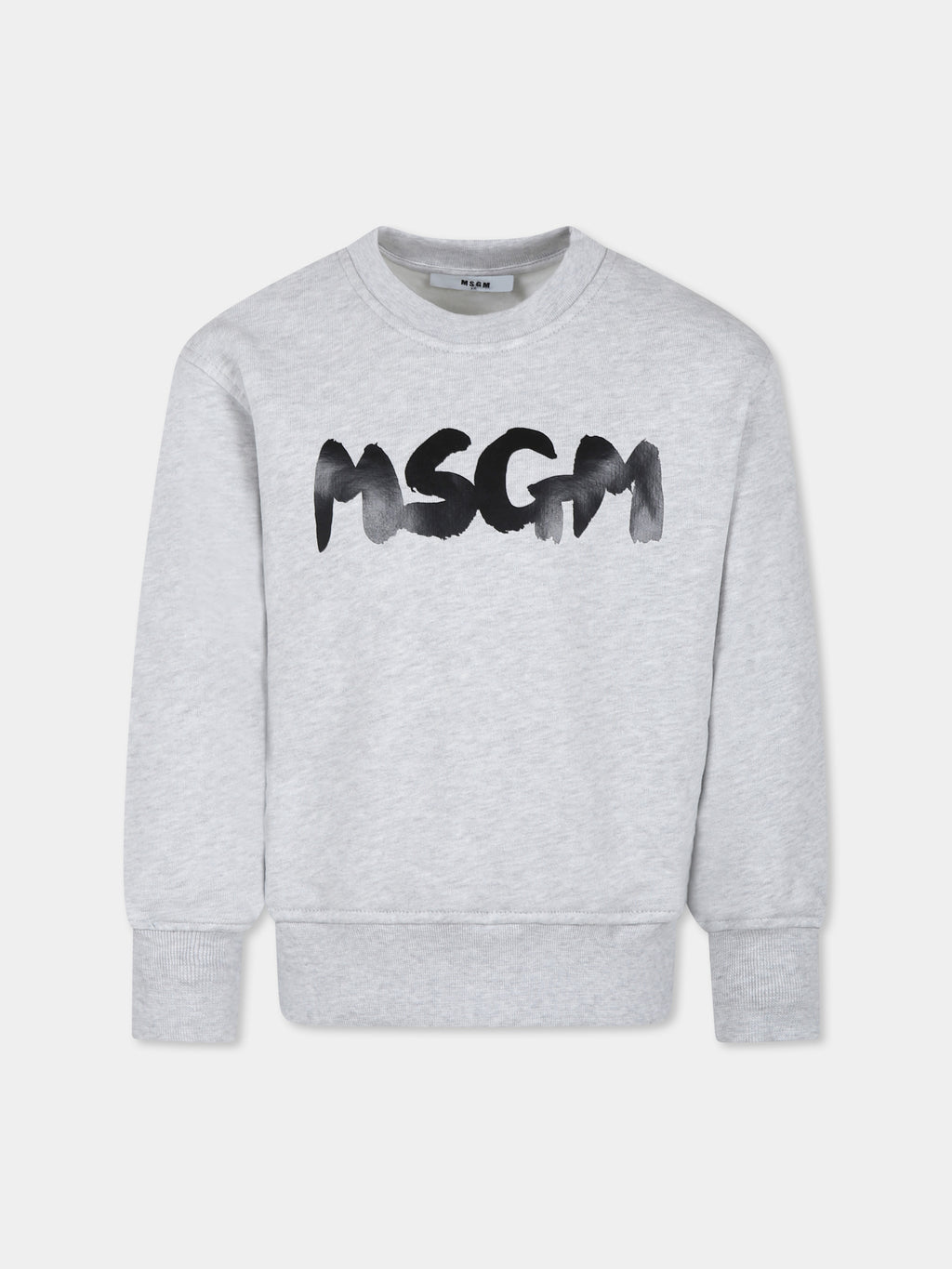 Grey sweatshirt for kids with logo