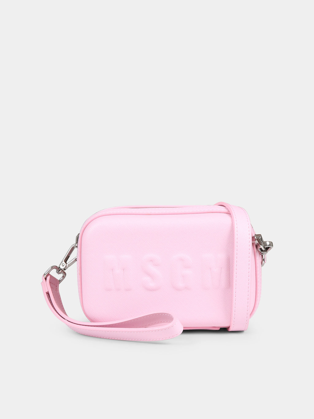 Pink bag for girl with logo