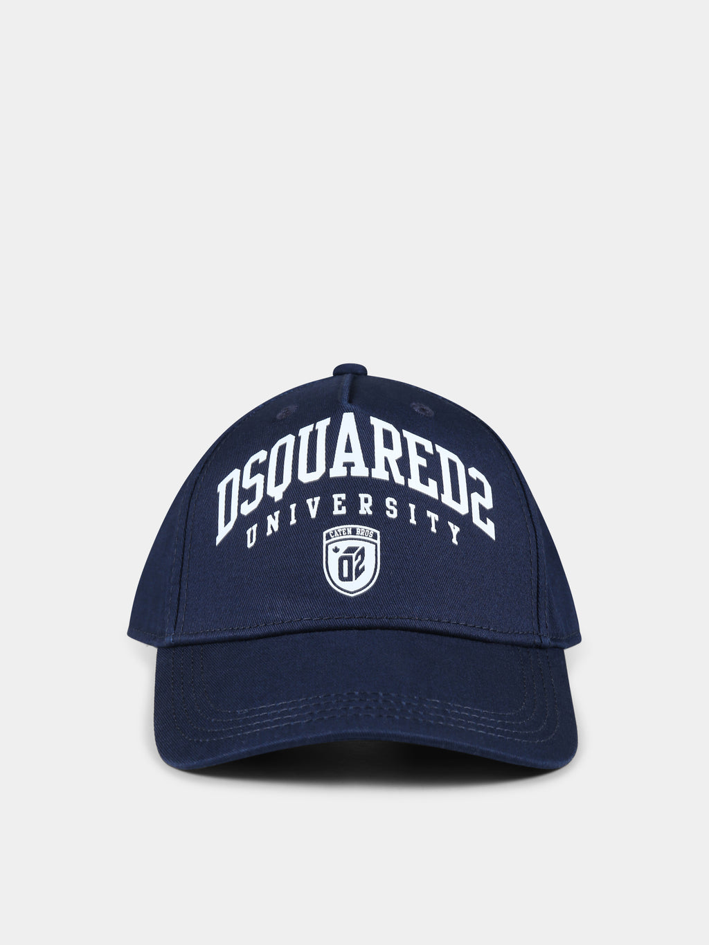 Blue hat for boy with logo