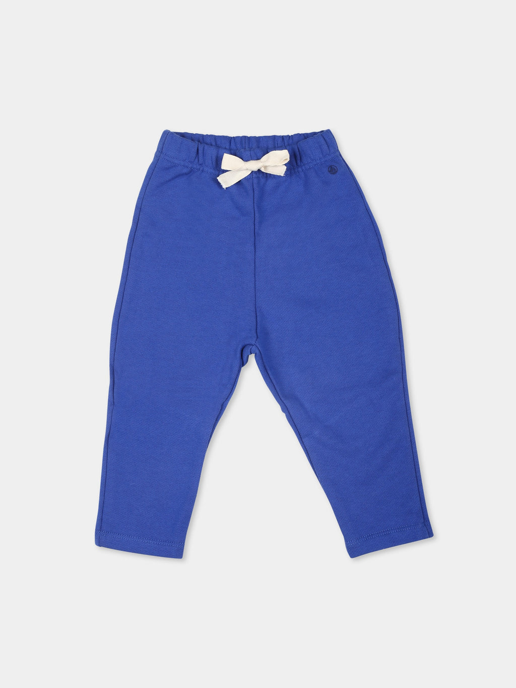 Light blue trousers for baby boy with logo