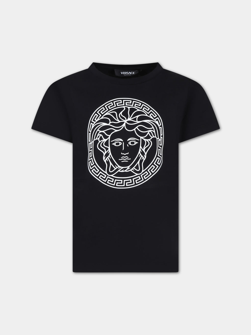 T-shirt noir pour enfants avec Medusa