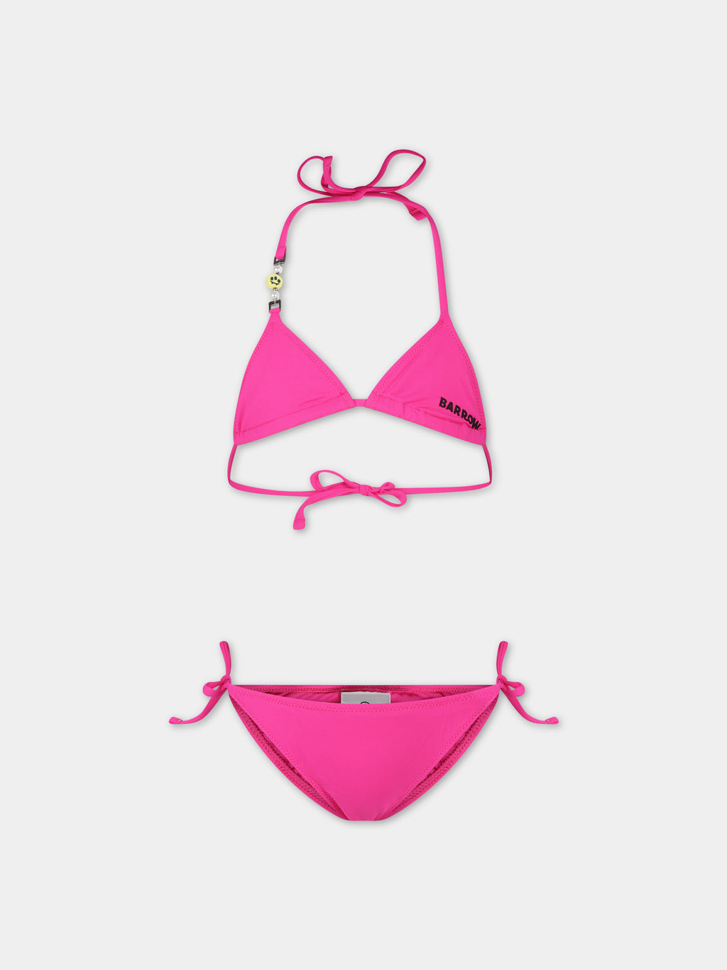 Bikini fuchsia pour fille avec smiley