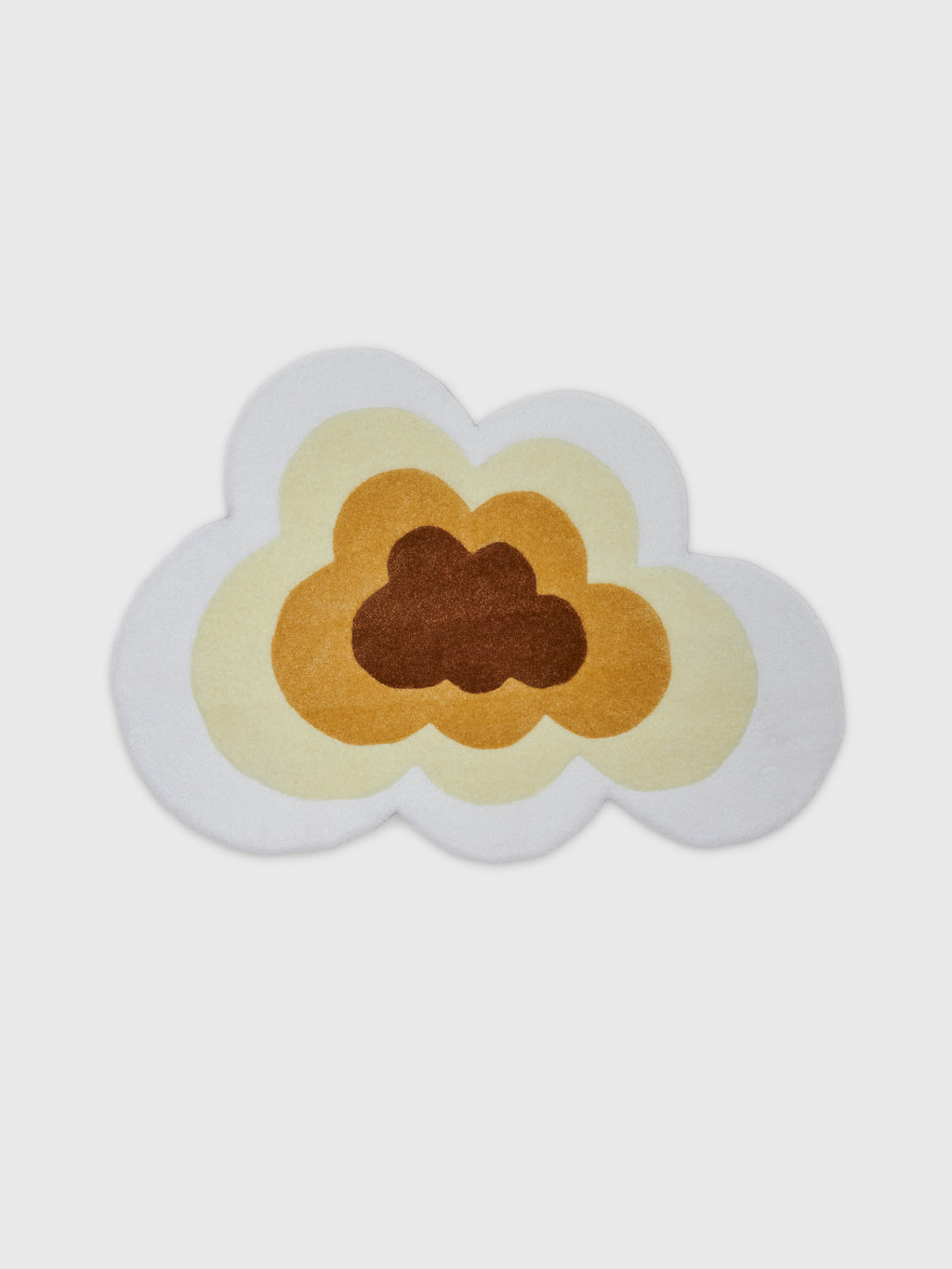 Beige rug for kids with cloud