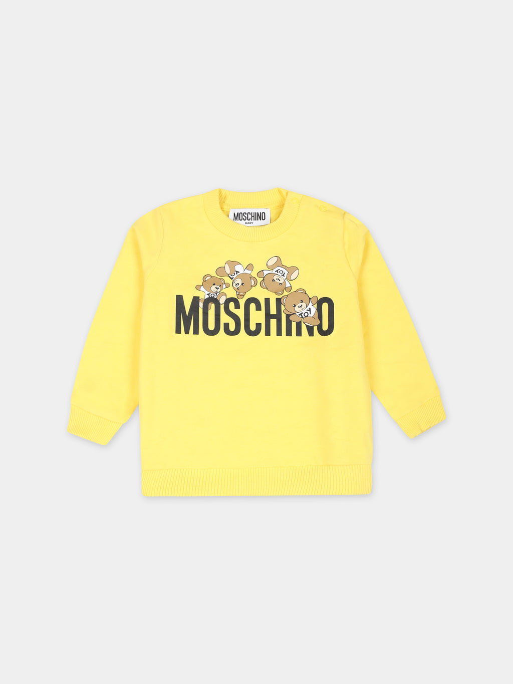 Sweat-shirt jaune pour bébé enfants avec Teddy Bears