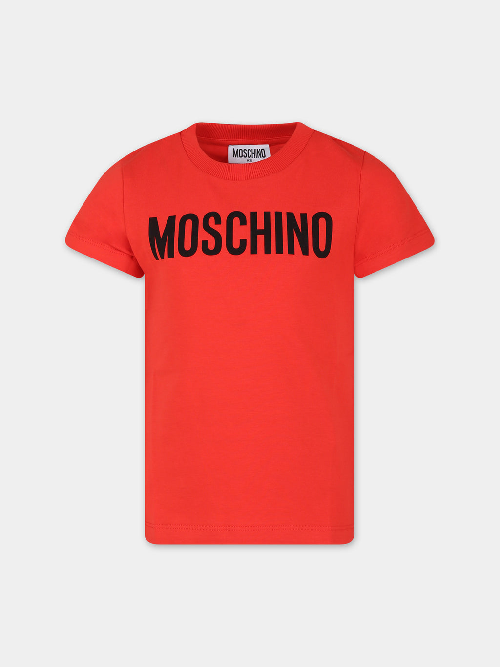 T-shirt rossa per bambini con logo