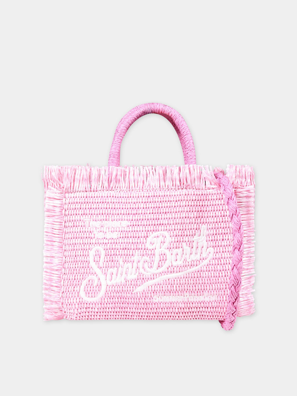 Pink bag for girl with logo