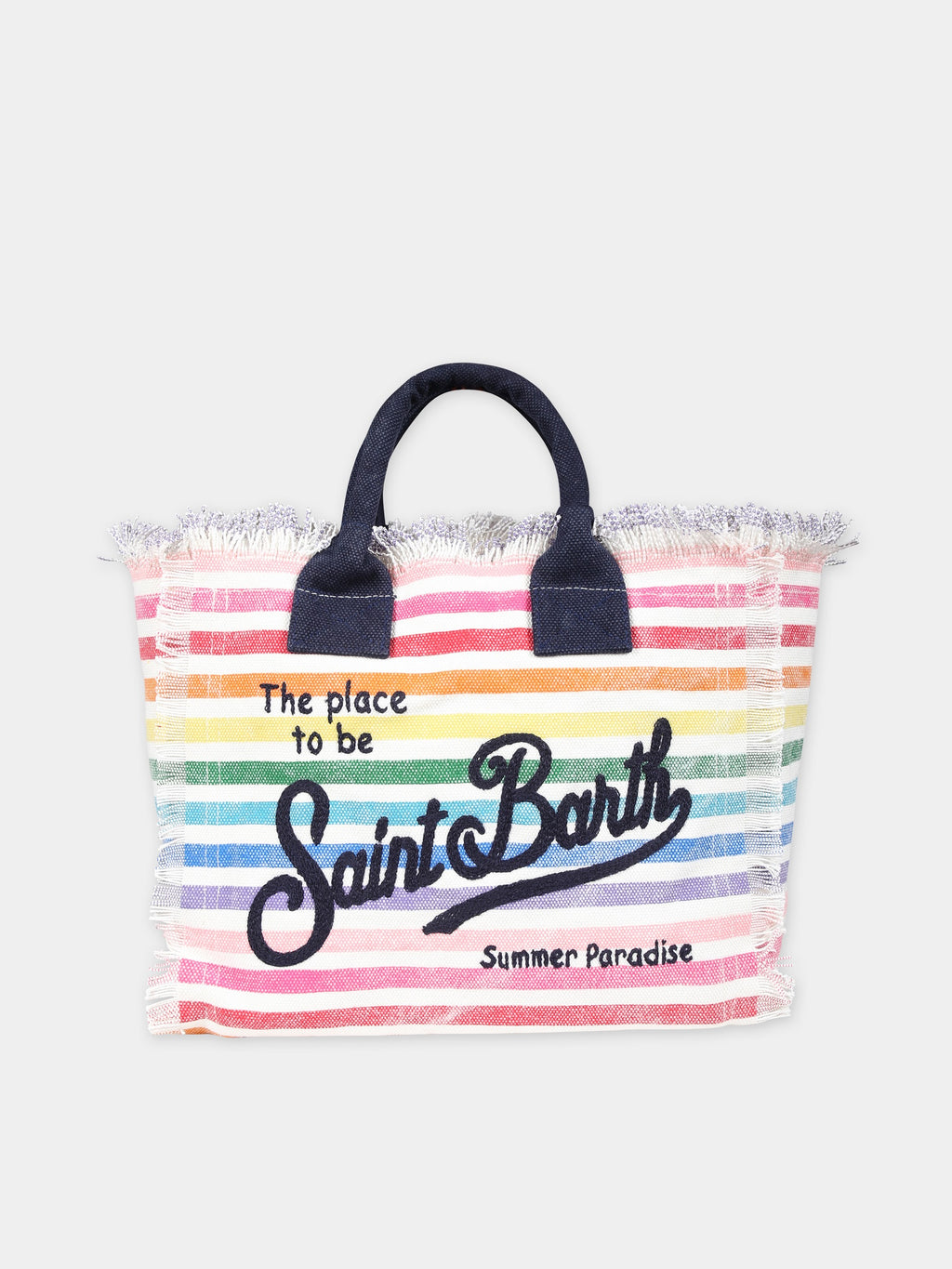 Borsa mare multicolor per bambina con logo