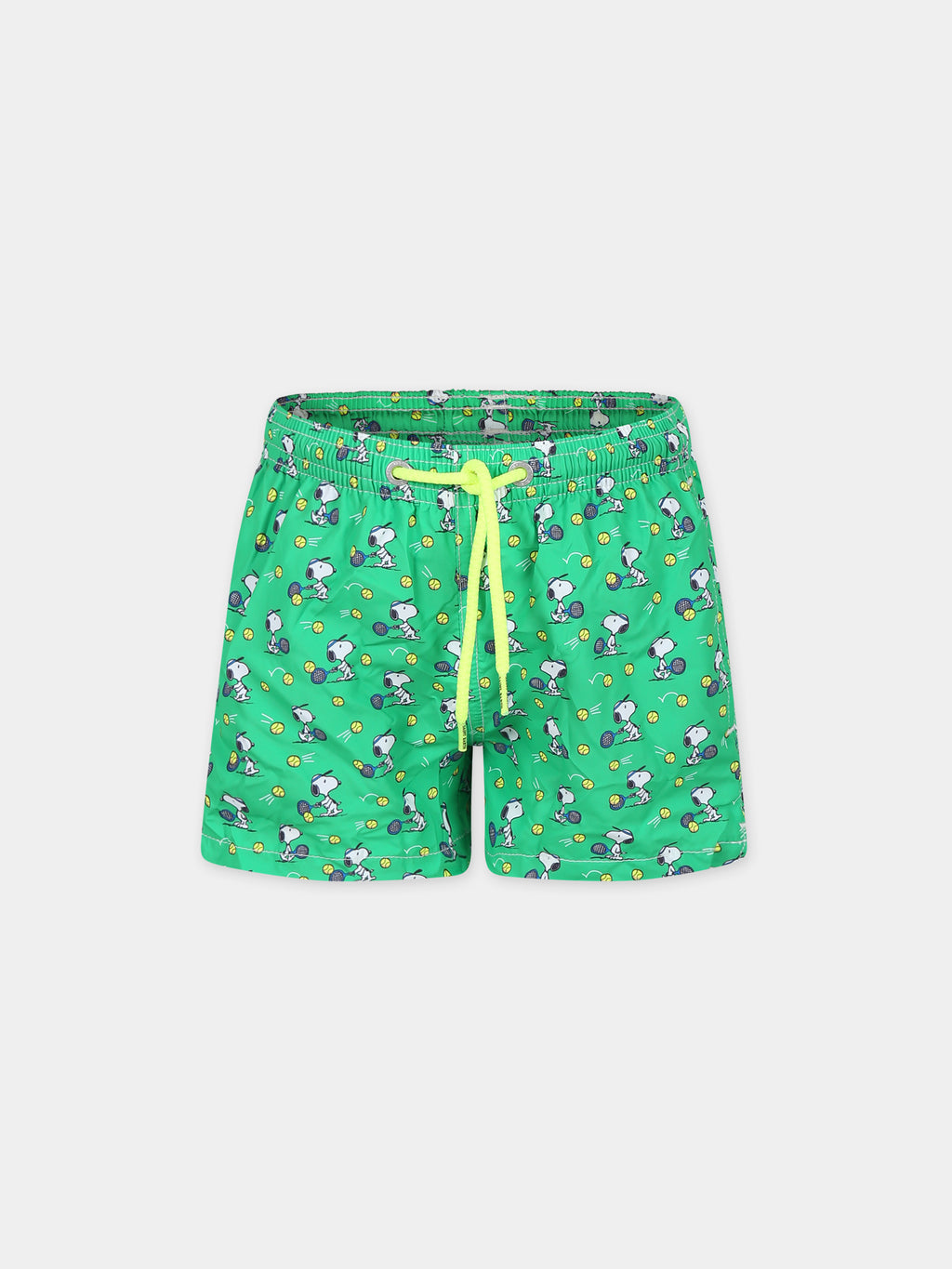 Maillot de bain vert pour garçon avec imprimé Snoopy