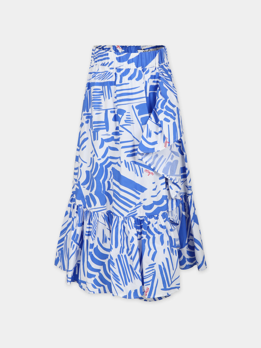 Blue skirt for girl with logo