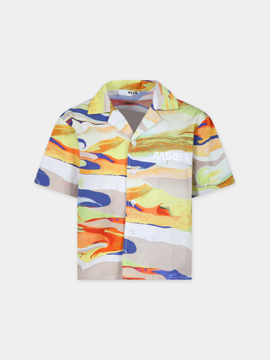 Multicolor shirt for boy with logo
