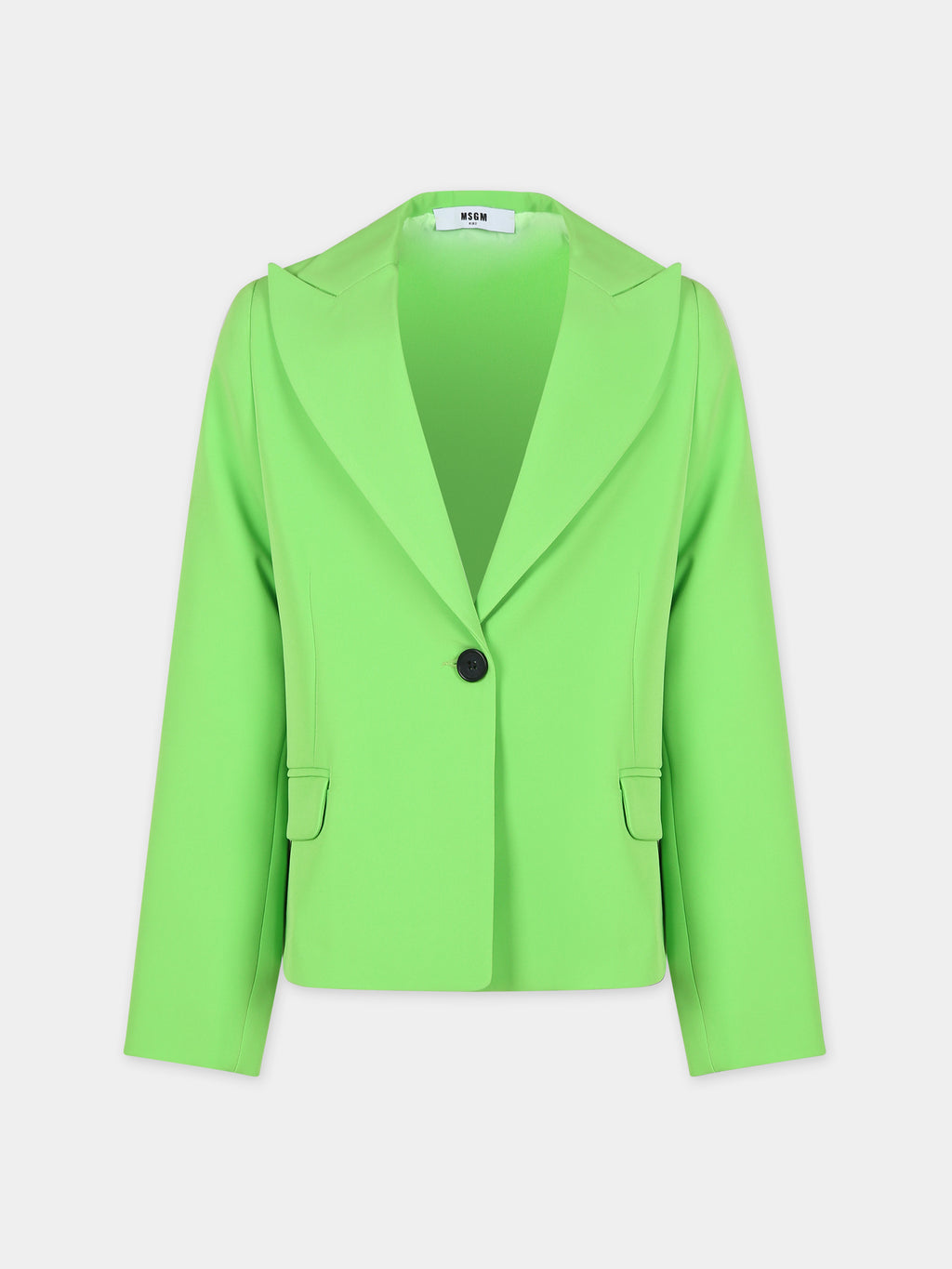 Green jacket for girl with logo