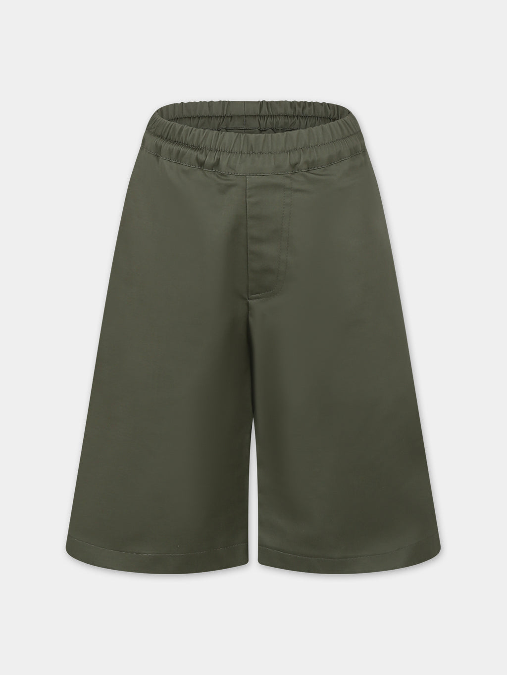 Green shorts for boy with logo