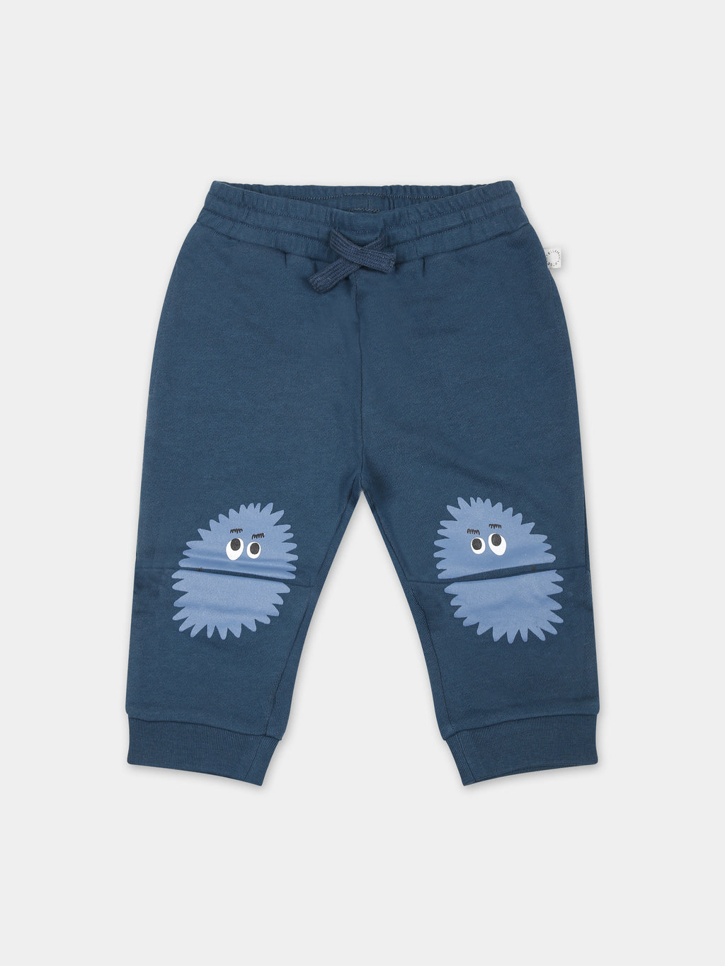 Blue trousers for baby boy with monster