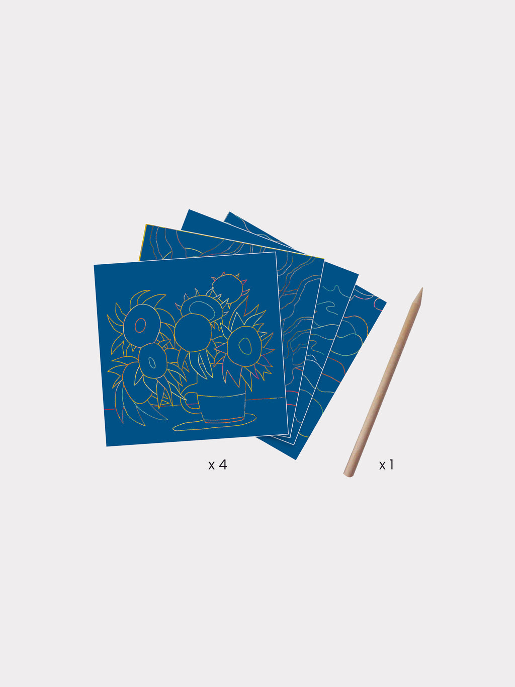 Creative set for kids with Van Gogh paintings