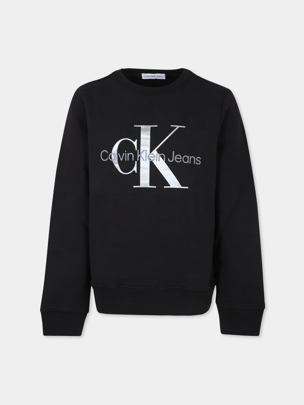 Black sweatshirt for boy with logo