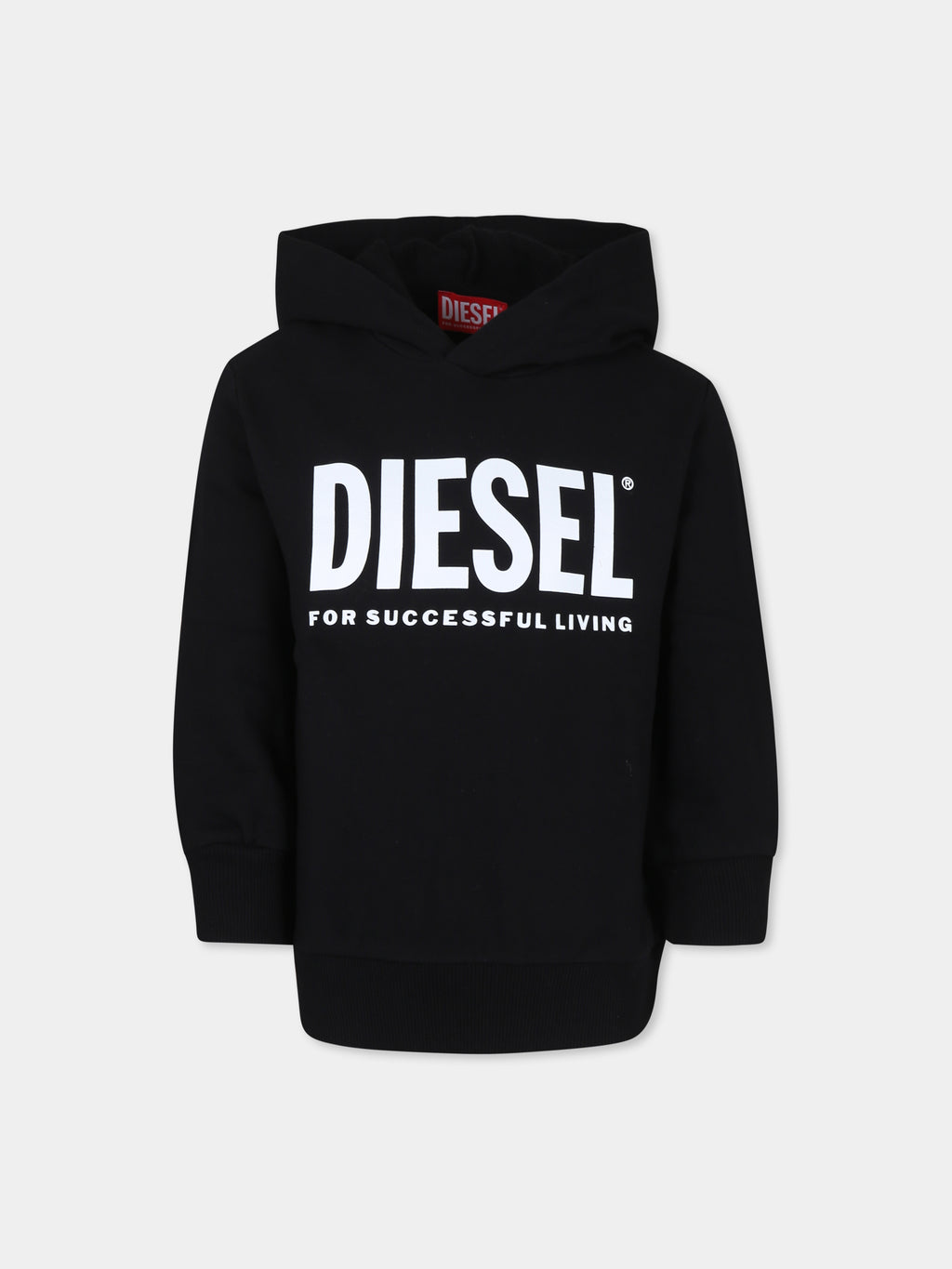 Black sweatshirt for kids with logo