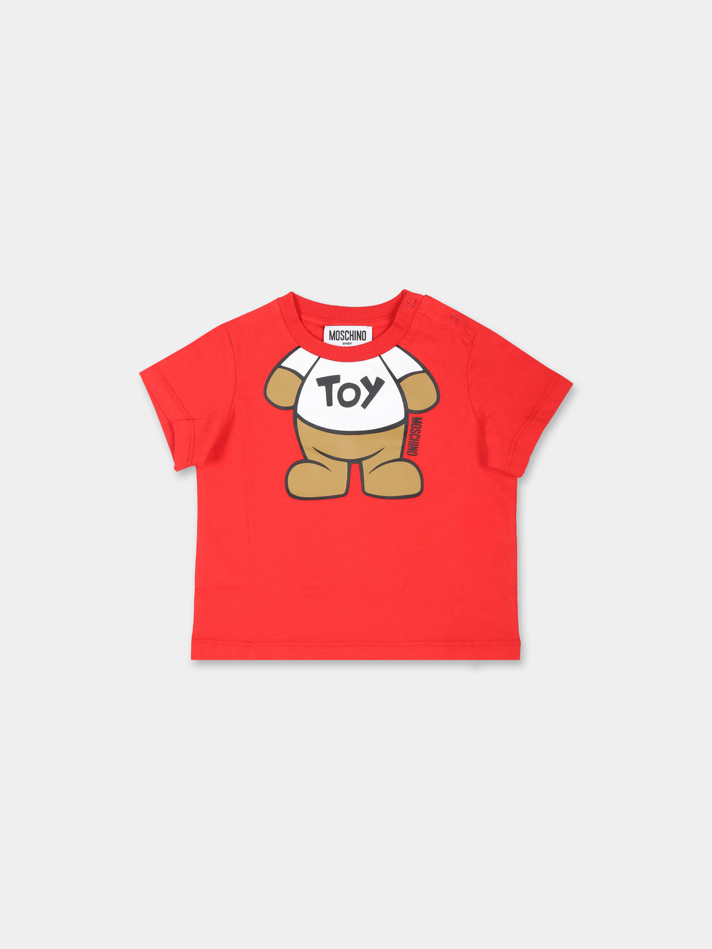 T-shirt rouge pour bébé enfant avec Teddy Bear