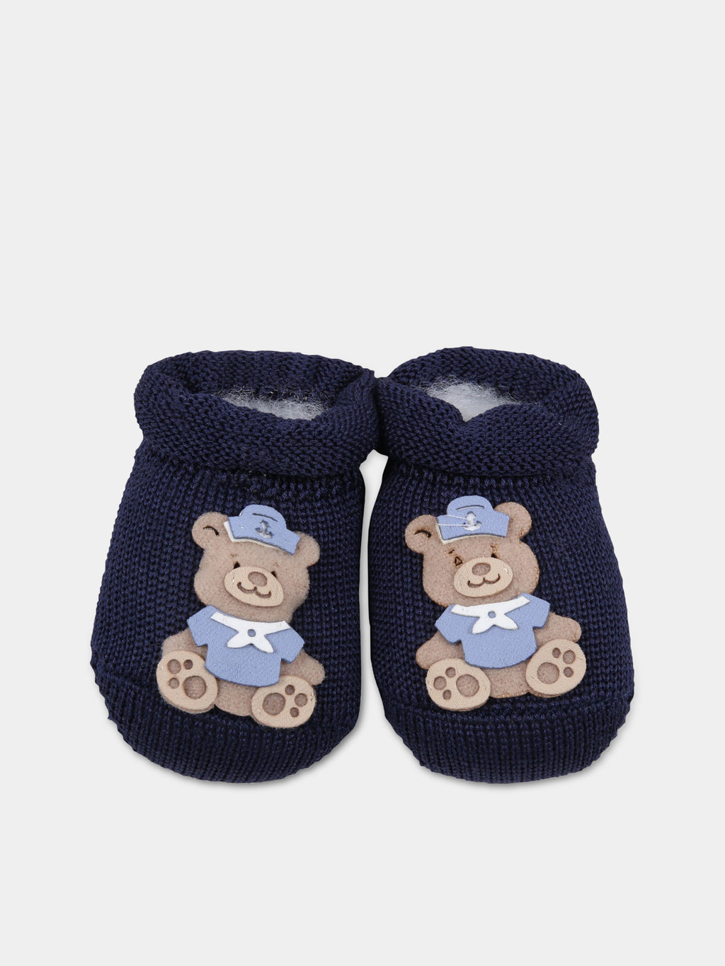 Blue slippers for baby boy