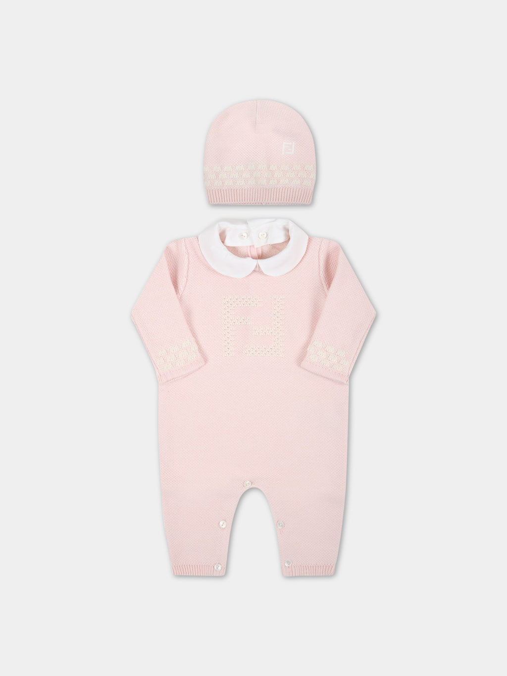 Pink set for baby girl with douple FF
