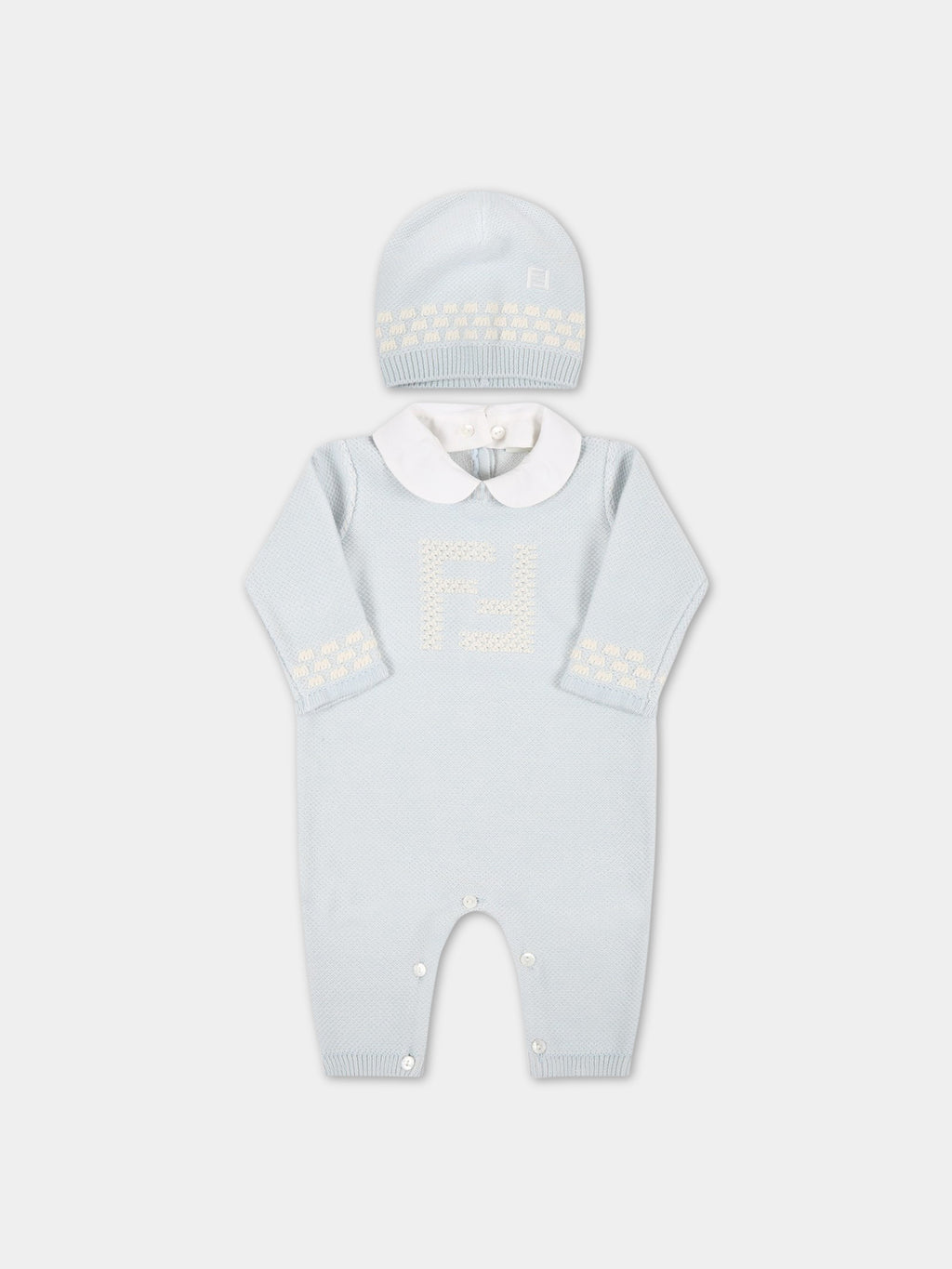 Light-blue set for baby boy with douple FF