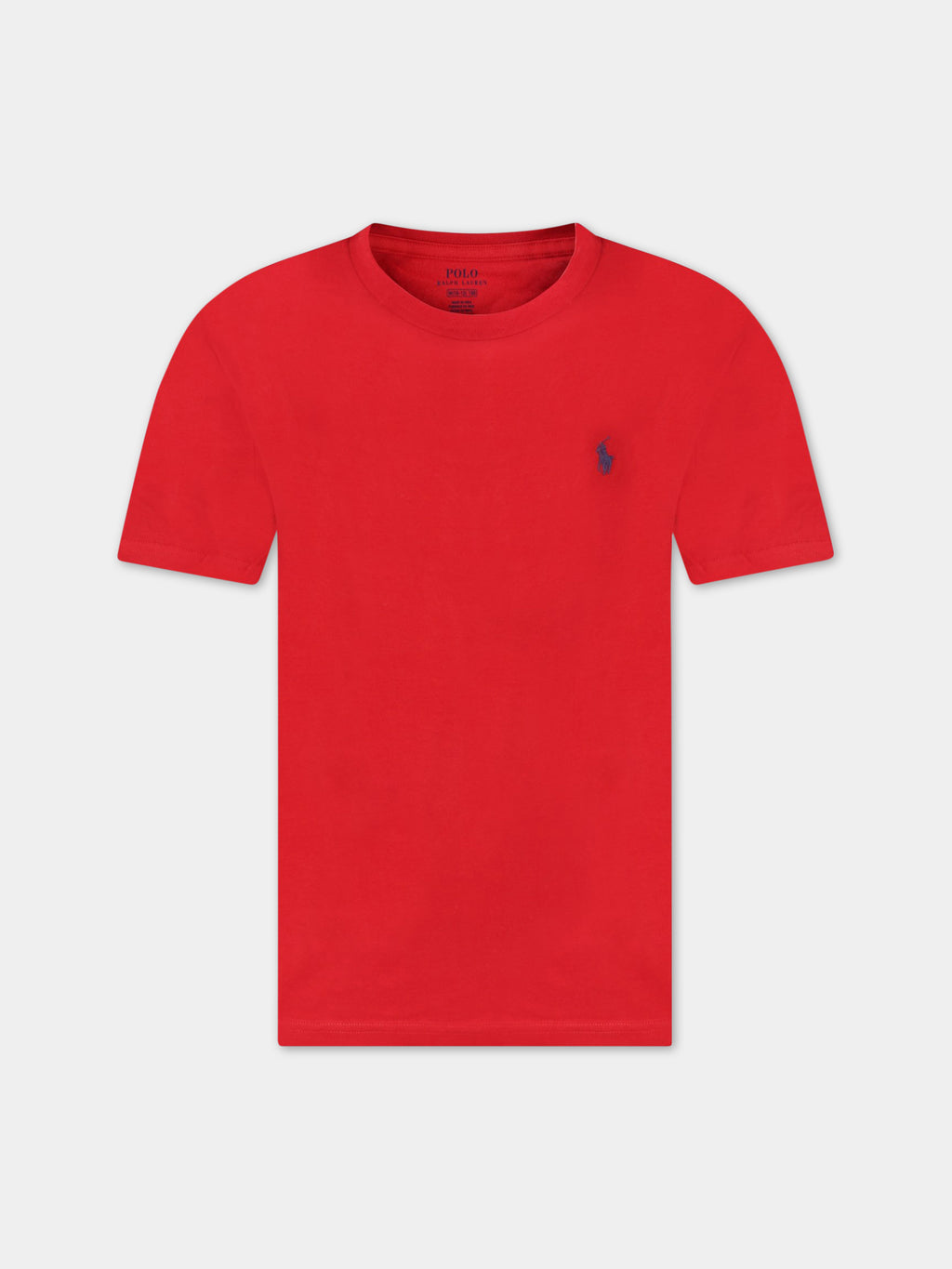 Red t-shirt for boy with pony logo