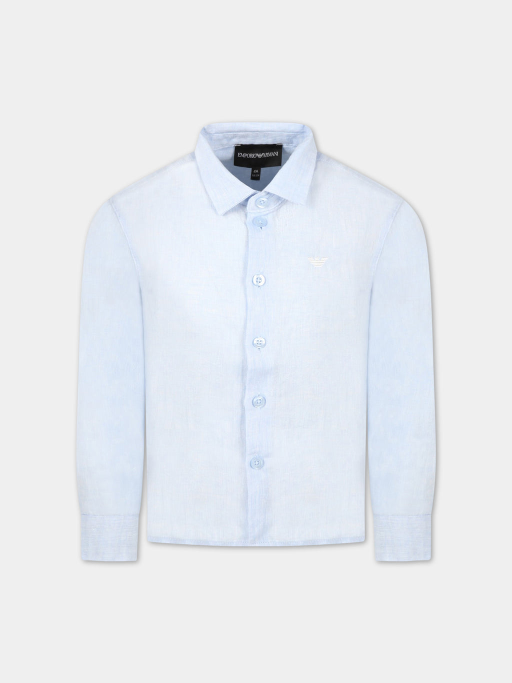 Light-blue shirt for boy with eagle