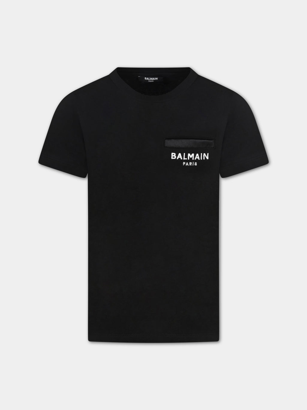 Black t-shirt for kids with white logo