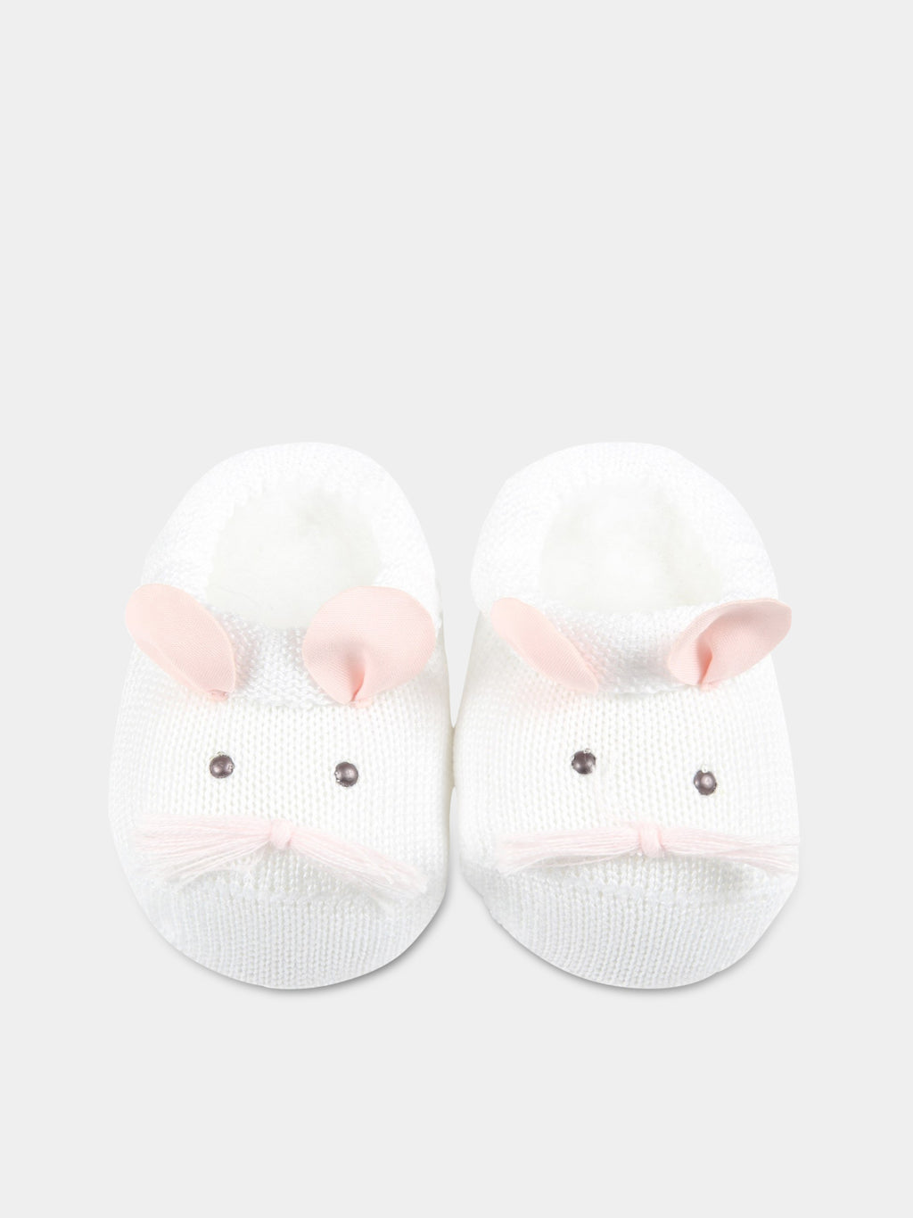 Chaussons blanches pour bébé fille