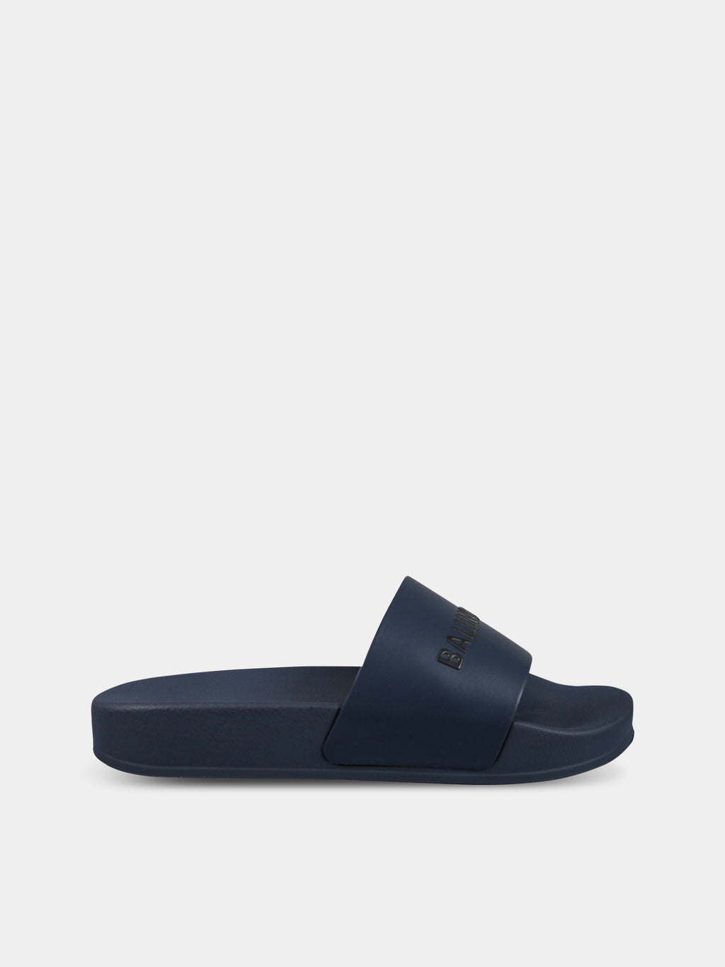 Blue mules for kids with logo