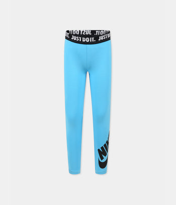 ▷ Pantaloni azzurri per bambina con logo e scritta Just do it