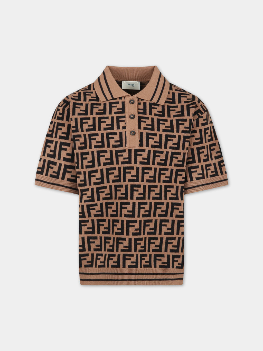 Brown sweater for boy with FF