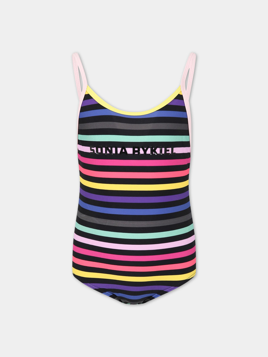 Multicolor swimsuit for girl avec logo