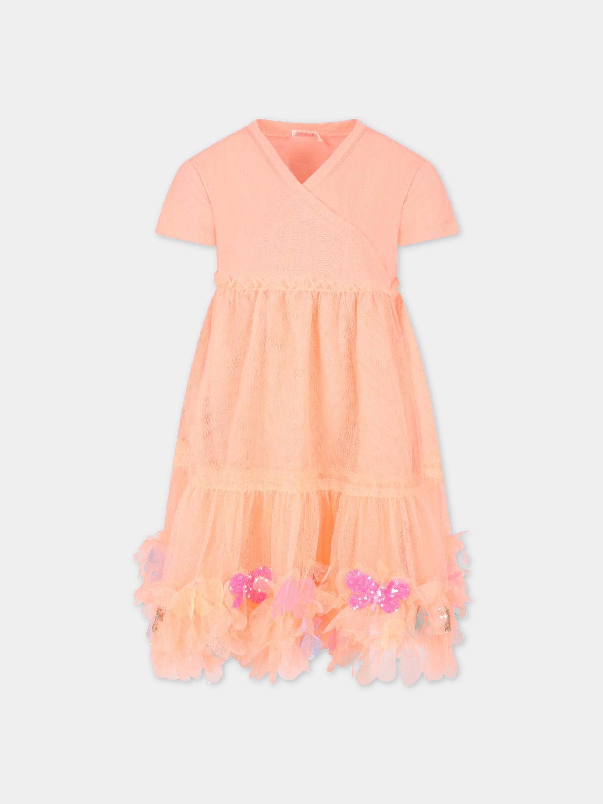 ▷ Costume Farfalla arancione per bambina