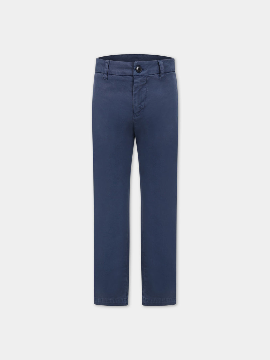 Blue trousers for boy with logo