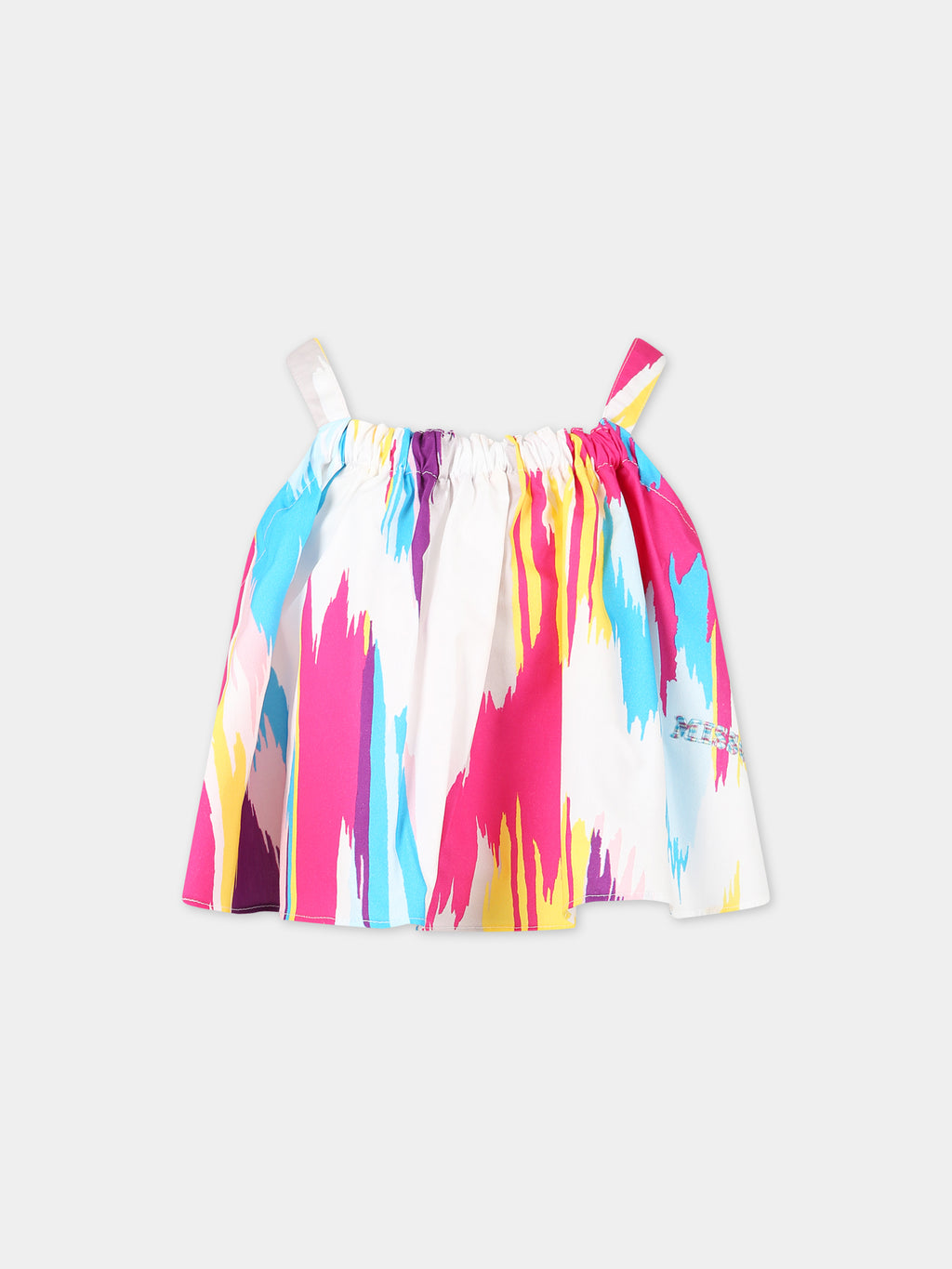 Multicolor top for girl with logo