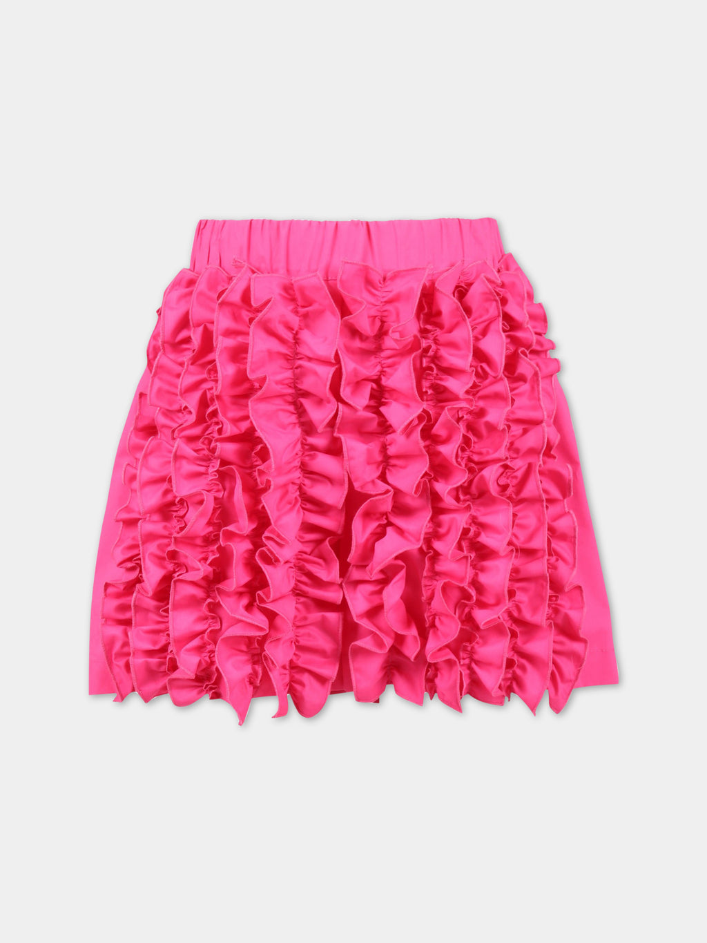 Fuchsia shorts for girl with logo
