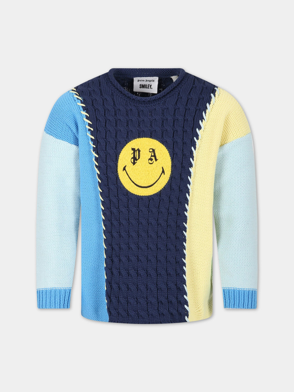 Multicolor sweater for boy with logo