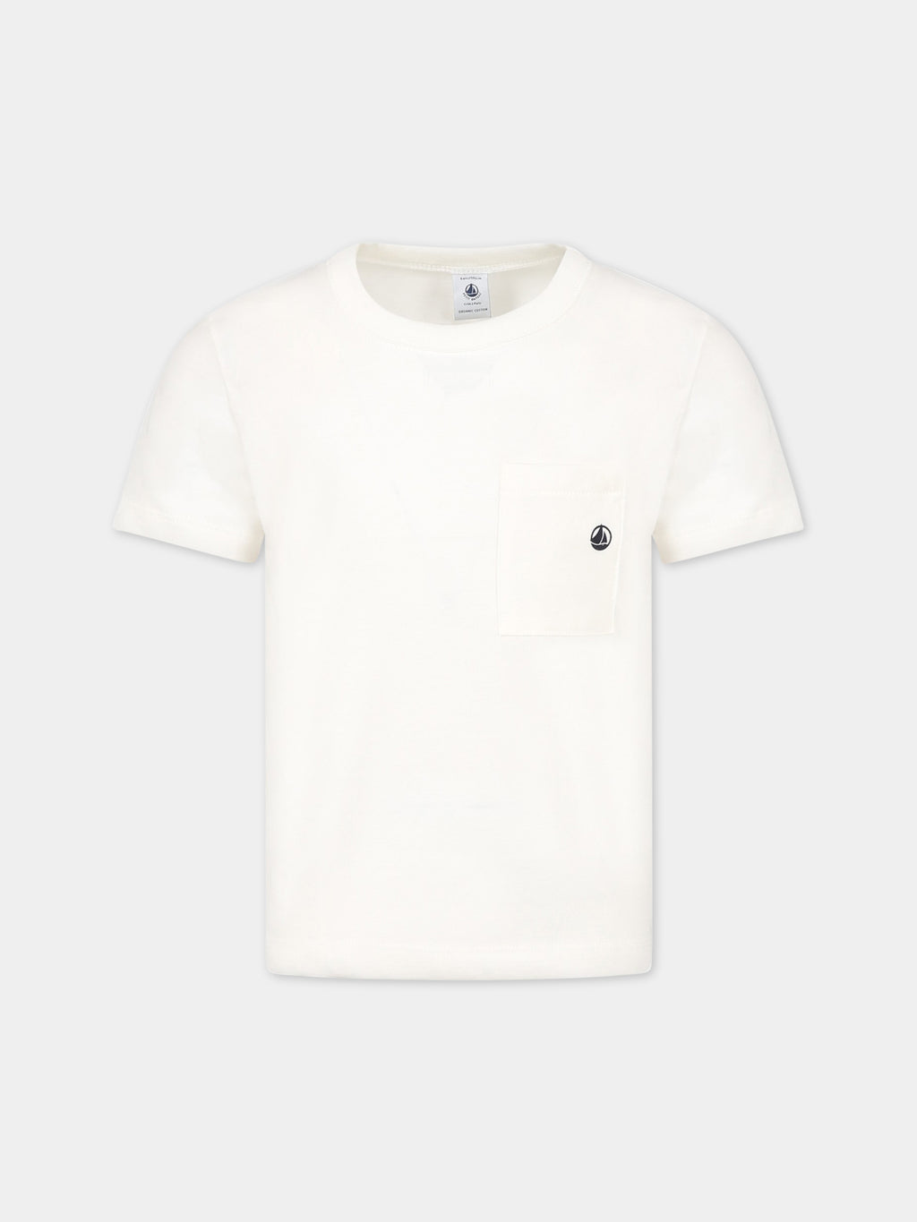 T-shirt ivoire pour garçon avec logo