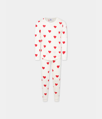 Pyjama à cœurs rouges bébé MARSHMALLOW/TERKUIT